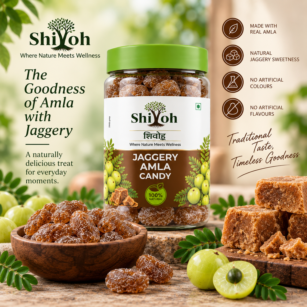 Shivoh Amla Candy - Jaggery