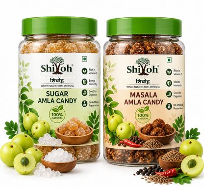 Shivoh Amla Candy - Masala + Sugar (300g)  Each